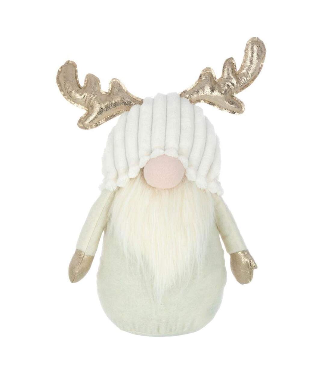 Statuette Déco Lutin Cerf 42cm Beige-1