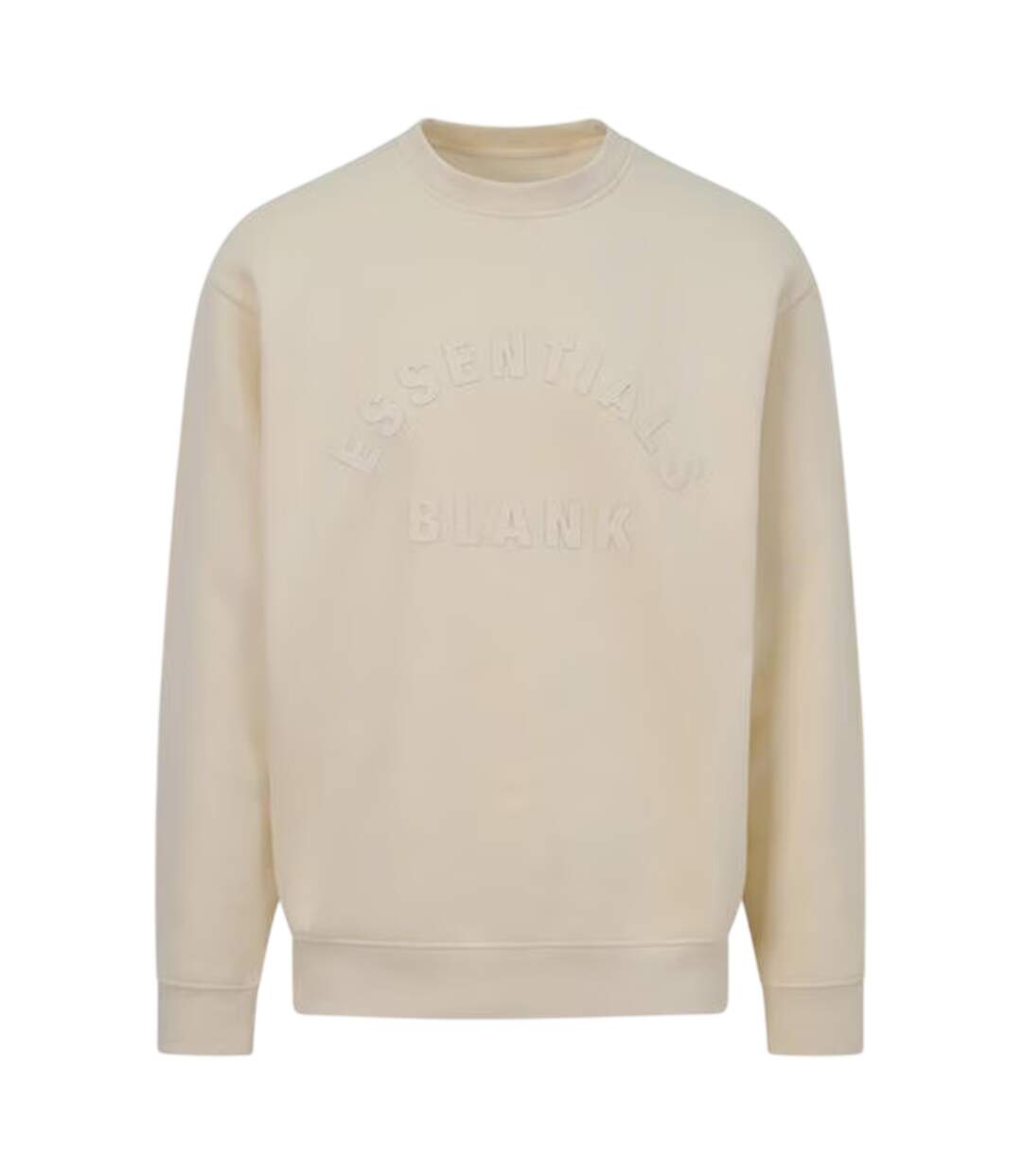 Sweat Motif/style Logo Arqué Adulte Sable Blank Essentials-1