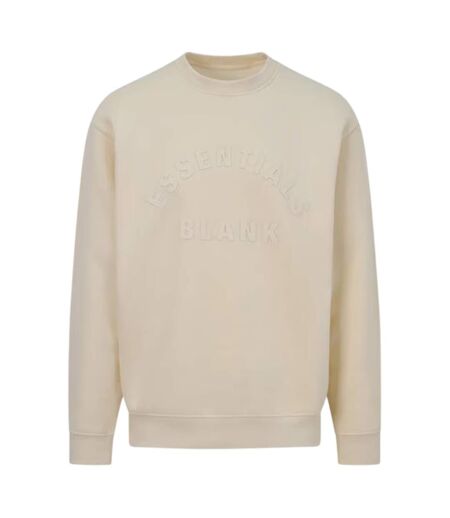 Sweat Motif/style Logo Arqué Adulte Sable Blank Essentials