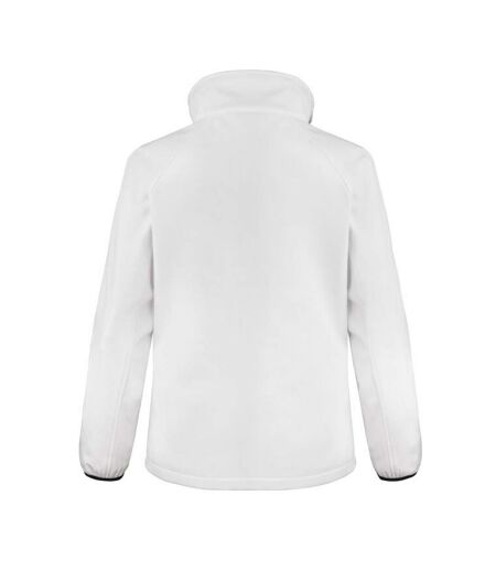 Womens/ladies softshell body warmer white/black Result