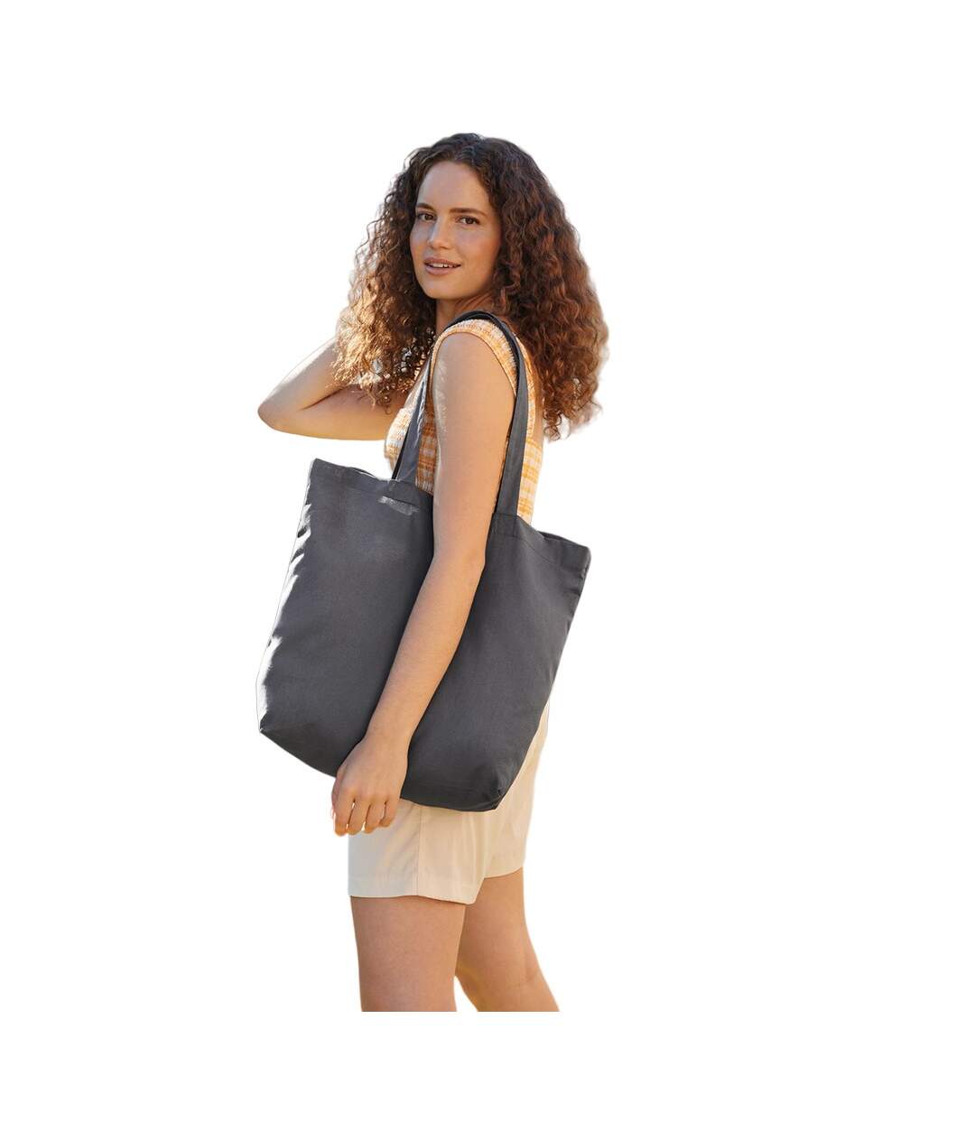Tote Bag Bag For Life Taille Unique Gris Foncé Westford Mill-2