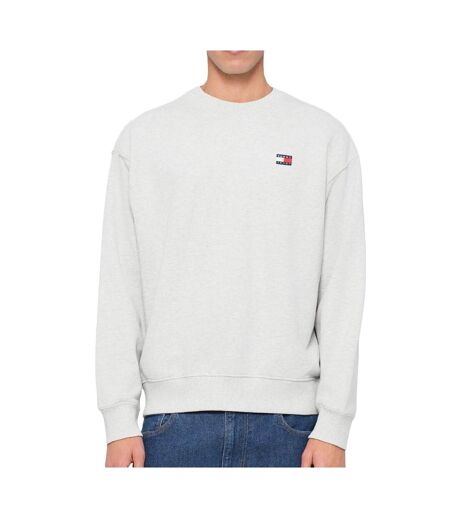 Sweat gris homme tommy hilfiger badges