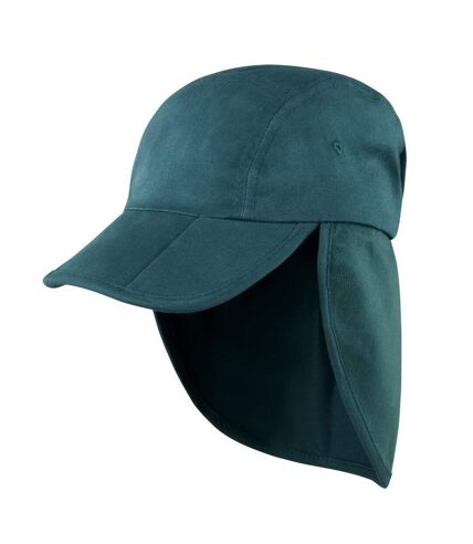 Result Unisex Headwear Folding Legionnaire Hat / Cap (Pack of 2) (Bottle Green)