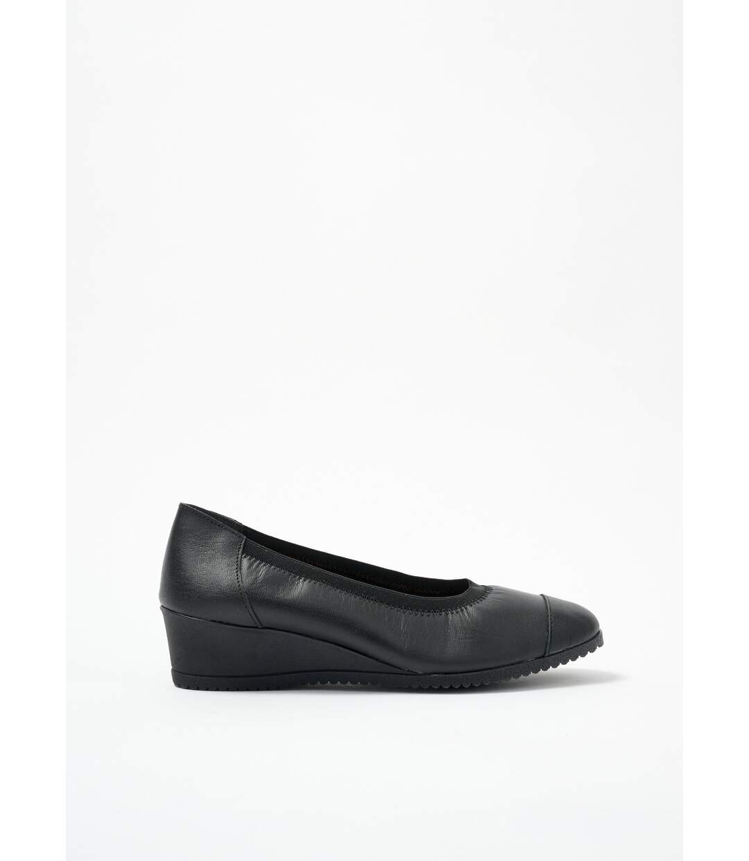 Ballerines compensées grande largeur cuir-2
