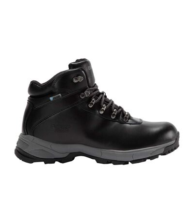 Mens eurotrek lite waterproof walking boots black Hi-Tec