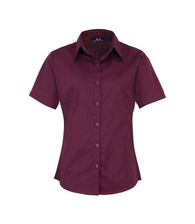 Blouse femme aubergine Premier