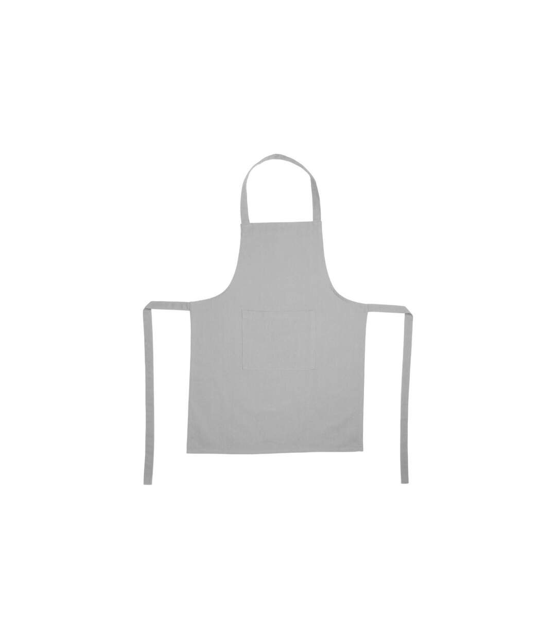 Tablier de Cuisine Coton 80cm Gris Clair-1