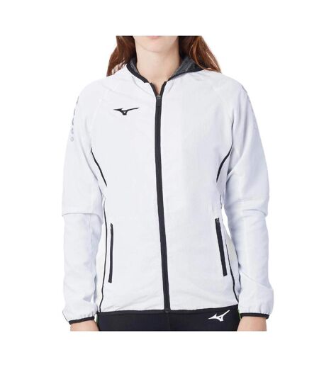 Veste coupe vent blanc femme mizuno team nagasaki micro
