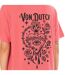 T-shirt femme col rond avec imprimé devant et dos Sacré Coeur Vondutch-4
