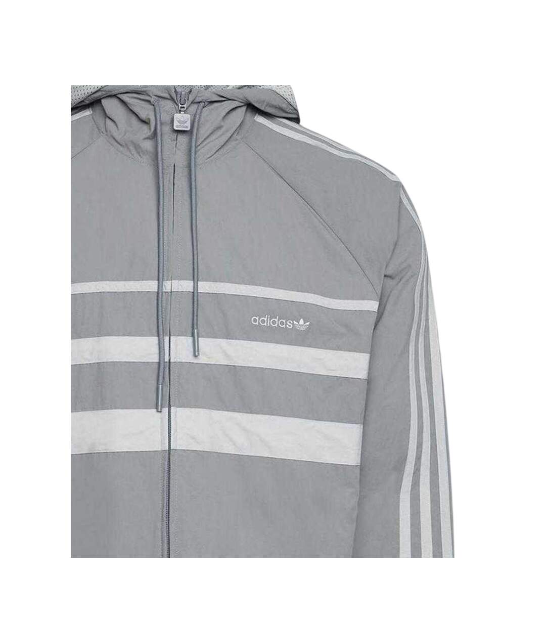 Mens Originals 3 Stripes Windbreaker Grey Three Adidas-4