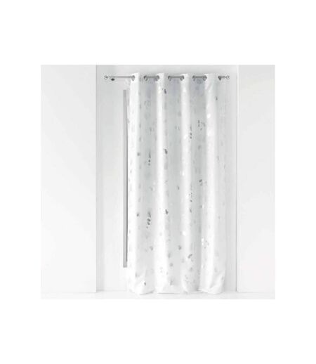 Rideau Déco à Œillets Bloomy 140x260cm Blanc