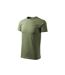 Unisex Adult Heavy T-shirt Khaki Green Adler-1