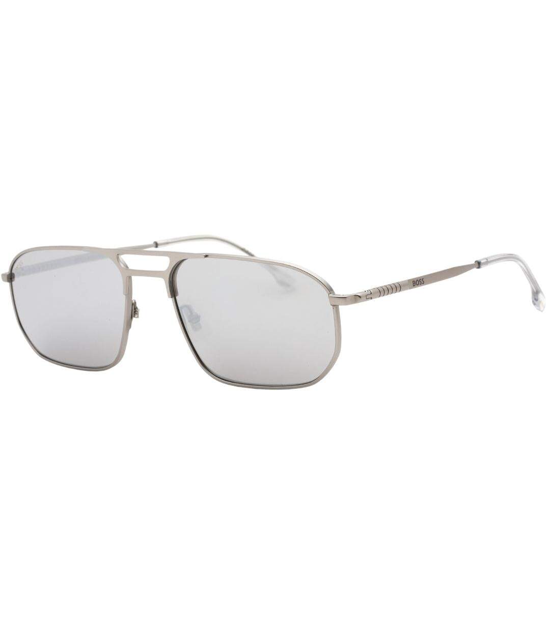 Mens Sunglasses One Size Silver Hugo Boss-1