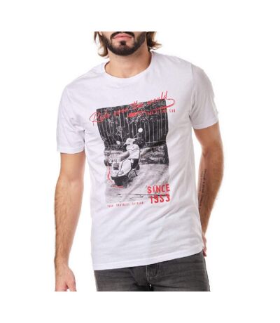 T-Shirt blanc homme Paname Brothers Tobia