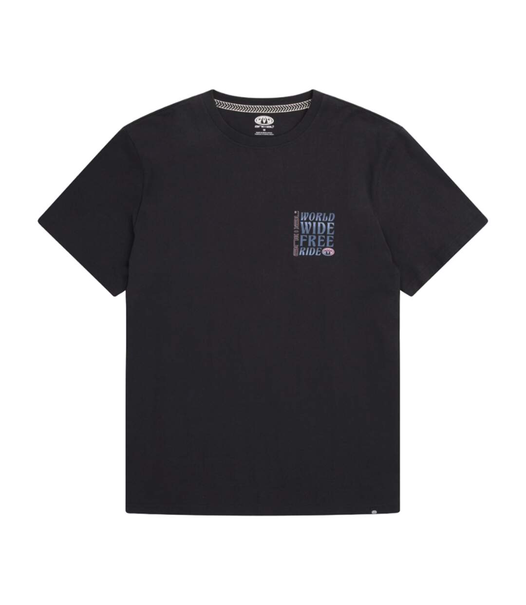 Mens Chase Graphic Print Organic T-shirt Black Animal-1