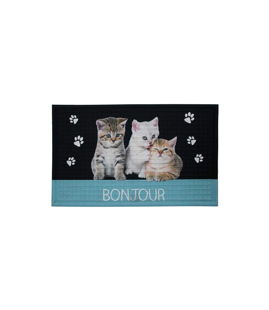 Tapis Relief Imprimé Chalut 45x75cm Bleu-1