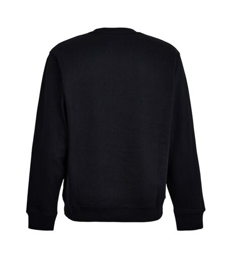 Mens Tonal Cotton Sweatshirt Black Replay