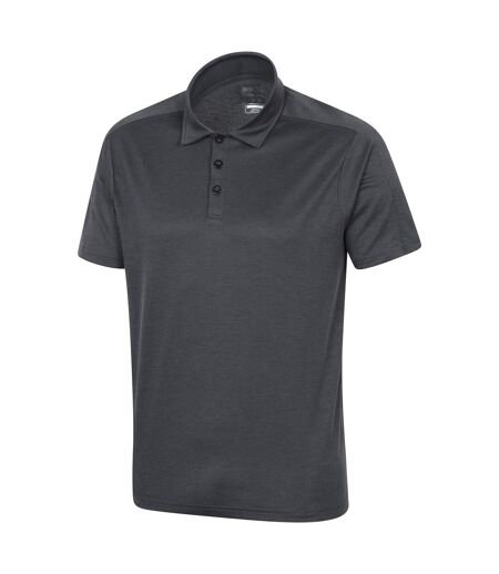 Mens volley isocool polo shirt charcoal Mountain Warehouse
