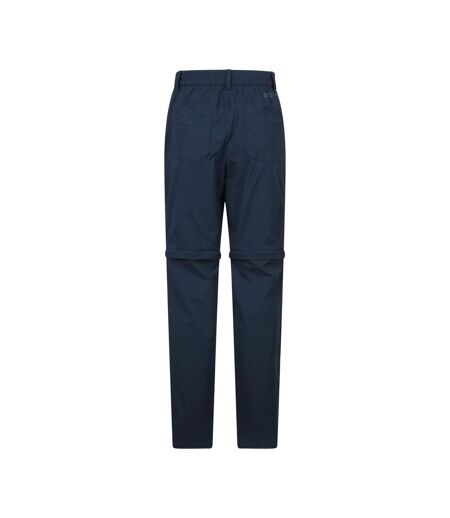 Pantalon Uni Et Extensible 2-en-1 Delta Femme Bleu Marine Mountain Warehouse