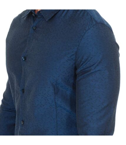 Men's long-sleeved shirt with lapel collar 3Y6C54-6N2WZ