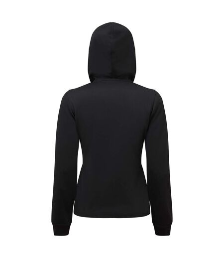 Womens/ladies spun dyed hoodie black TriDri