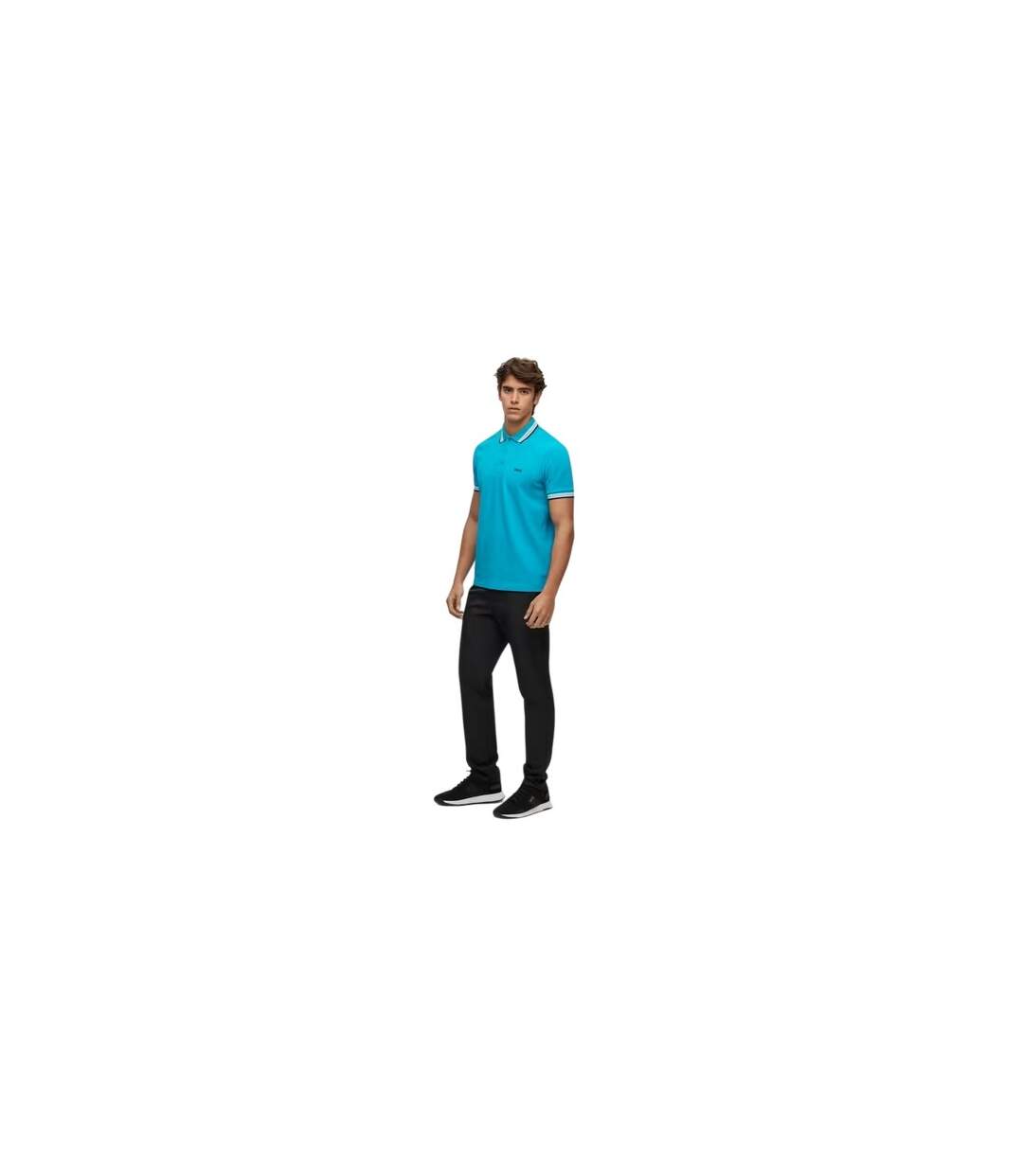 Polo Paddy Euro Homme Turquoise Vif Turquoise Pâle Boss-1