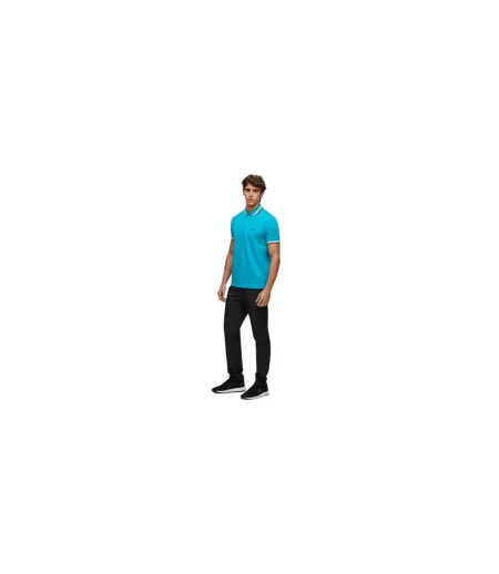 Polo Paddy Euro Homme Turquoise Vif Turquoise Pâle Boss