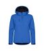 Womens/ladies classic soft shell jacket royal blue Clique-1