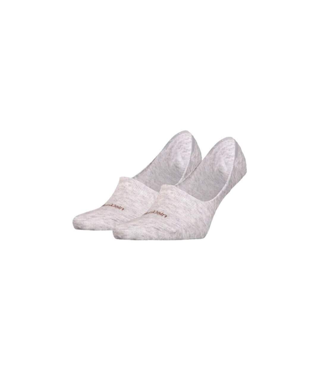 Socquettes Discrètes Homme Beige Chiné Gris Calvin Klein-3
