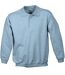 Sweat-shirt col polo - homme - JN041 - gris chiné