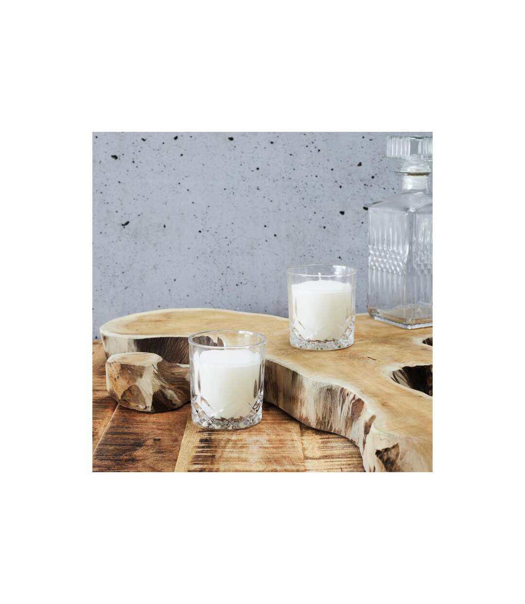Lot de 2 Bougies Parfumées Coffret 150g Ambre-3
