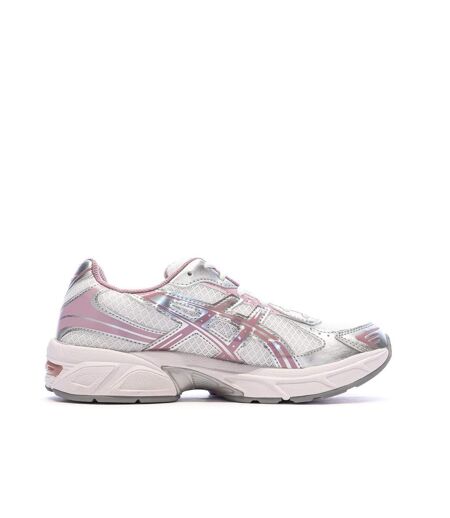 Baskets blanches/roses mixte asics gel-1130