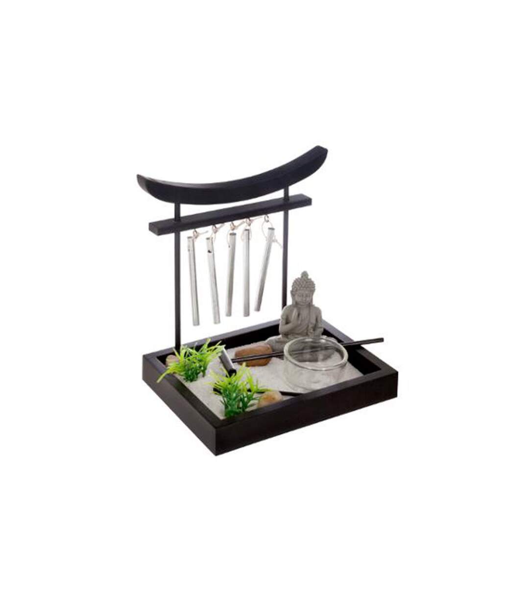 Jardin Zen Grelots 16cm Noir-1