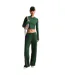 T-shirt Manches Longues Femme Vert Foncé Blanc Nike-1