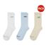 Lot De 3  Chaussettes Adulte Blanc Bleu Crème New Balance-1