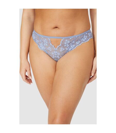 Gorgeous Womens/Ladies Floral Embroidered Panties (Bluebell) - UTDH4398