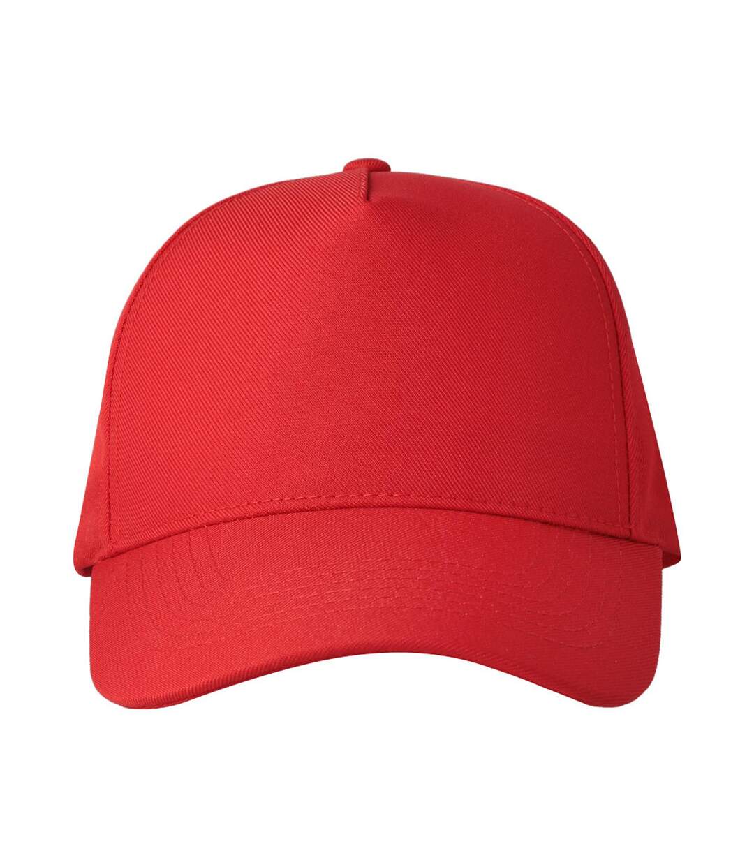 Childrens/kids Recy Five 5 Panel Recycled Baseball Cap Red Atlantis-3