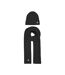 Bonnet + echarpe gris foncé  femme only onlavery life scarf and beanie set - taille unique-1