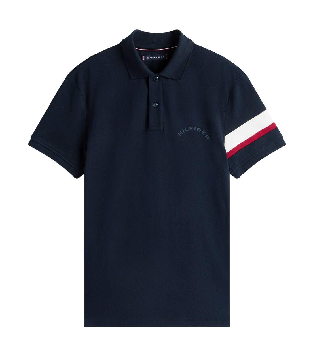 Polo Motif/style Rayures Contrastées Homme Rose Foncé Violet Tommy Hilfiger-2