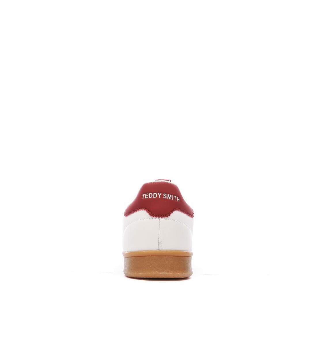 Baskets blanches/bordeaux homme teddy smith 120098-3