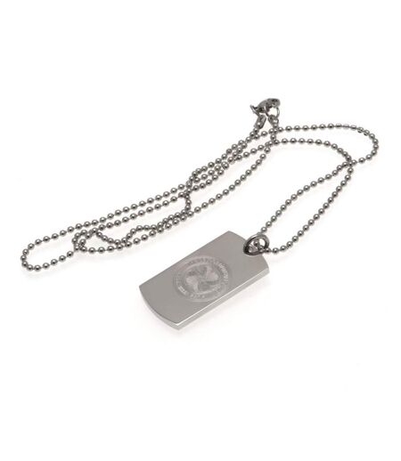 Celtic FC Engraved Dog Tag And Chain (Silver) (One Size)