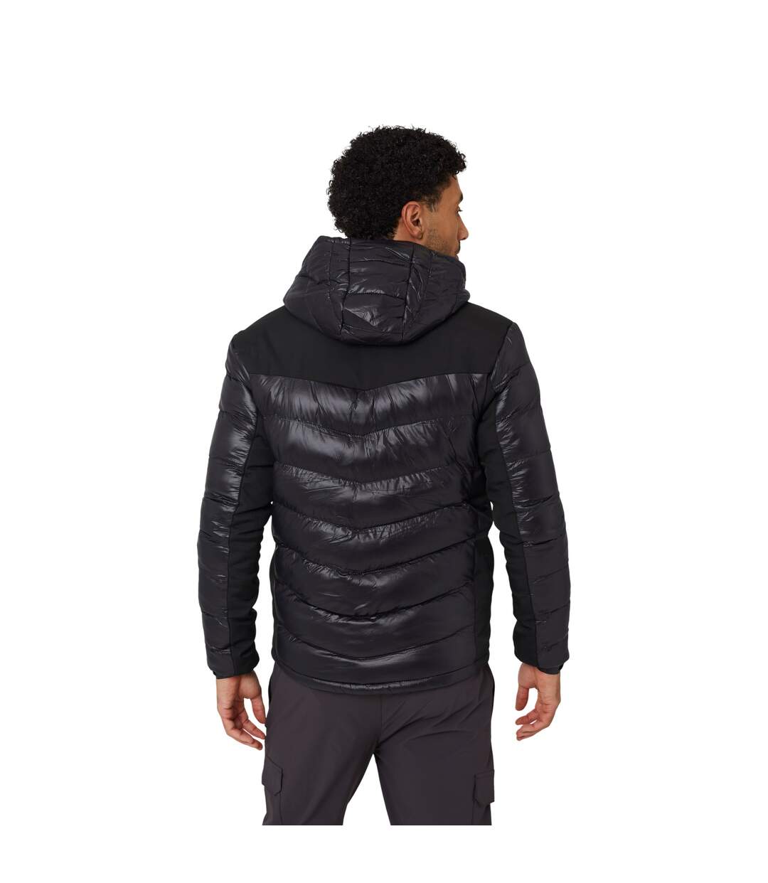 Doudoune À Capuche Homme Noir Brave Soul-3