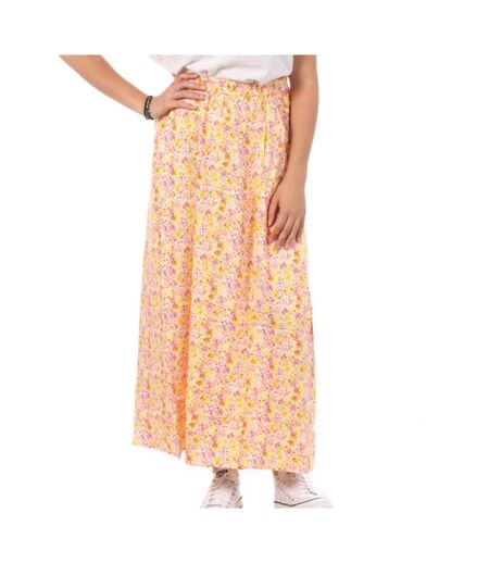 Jupe Longue Jaune/Rose Femme Vero Moda Maxi - M