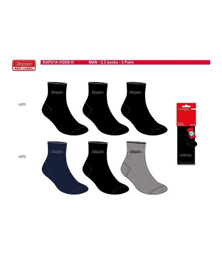 Chaussettes Homme QUARTER KAPPA - Pack de 6