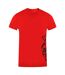 T-shirt Motif/style Logo Latéral Homme Rouge Plein Sport-1