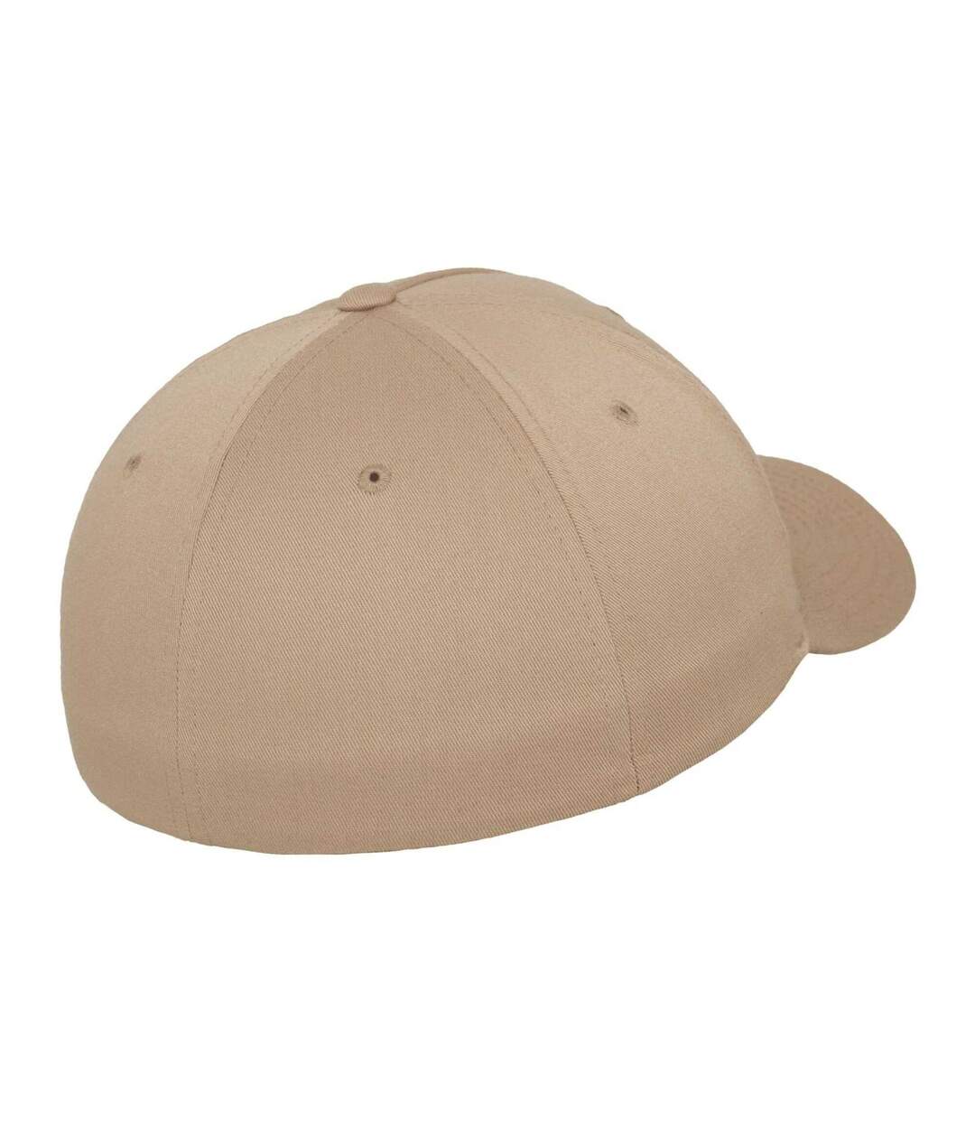 Casquette De Baseball Motif/style 5 Panneaux Marron Kaki Flexfit-2