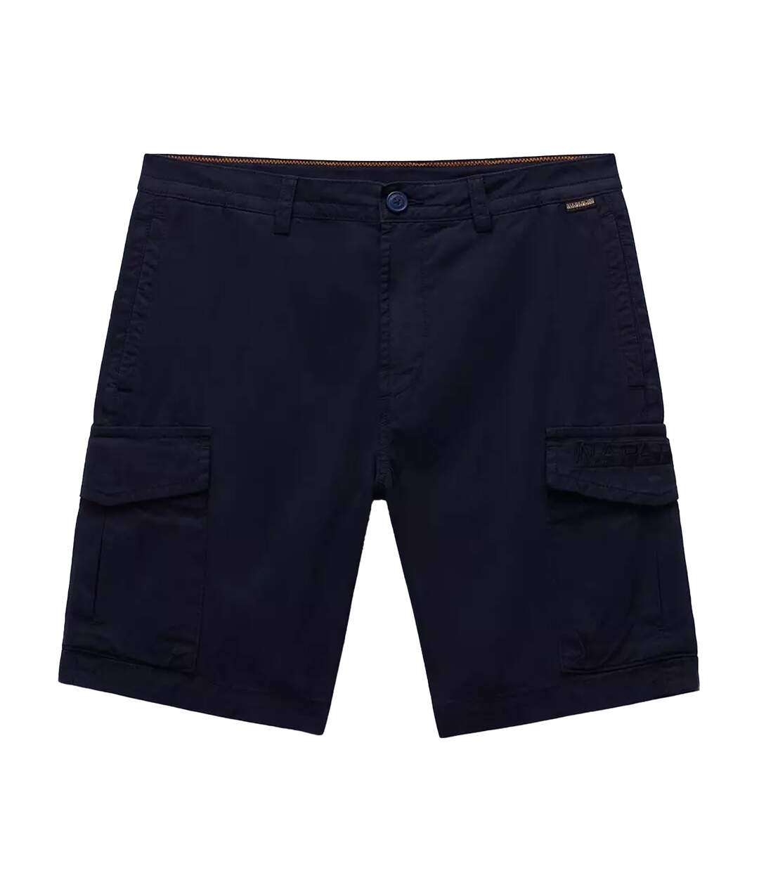 Mens Deline Cotton Blend Cargo Shorts Marine Blue Napapijri-2