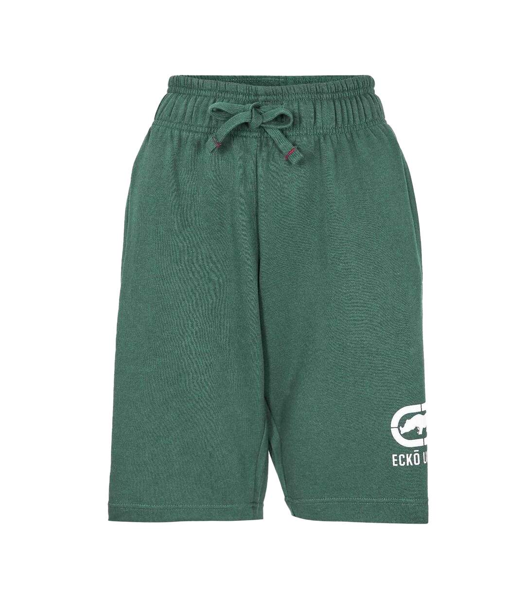 Mens Cloud Crocodile Fleece Casual Sweat Shorts Green Ecko-1