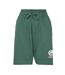 Mens Cloud Crocodile Fleece Casual Sweat Shorts Green Ecko-1