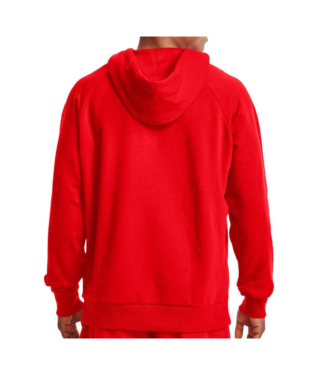 Sweat à capuche rouge homme under armour rival fleece - 4xl-2